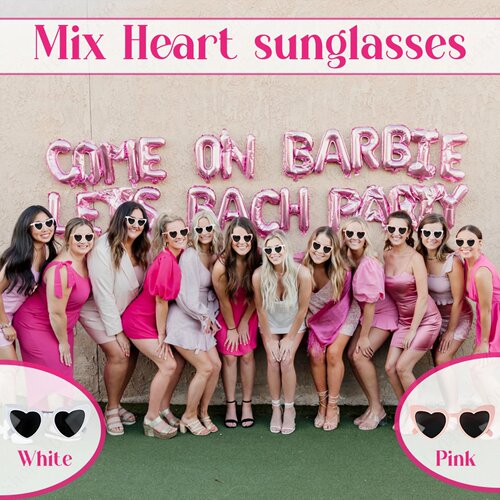 12-120Pcs Wedding Heart Shaped Sunglasses Bulk Bachelor Par