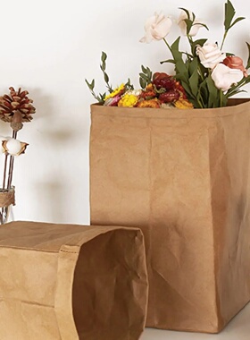 50/100pcs Lunch Paper Bags Kraft Paper Bags Recyclable Snac