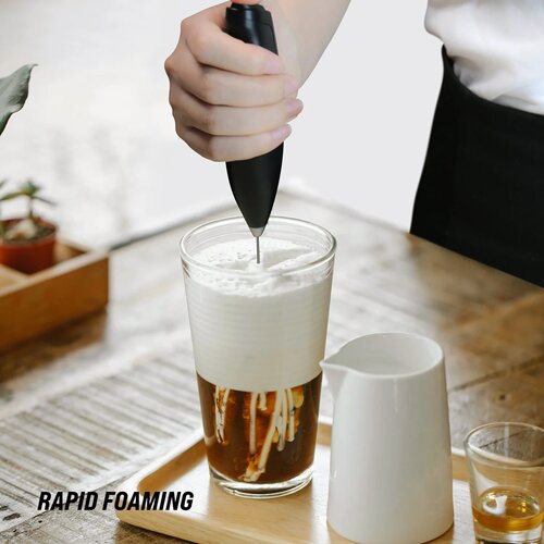 Wireless Milk Frother Handheld Blender Electric Foam Maker