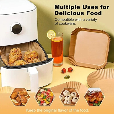 Large 23cm Air Fryer Disposable Paper Liner Non-stick Airfr