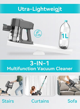 YISORA N300 Cordless Upright Vacuum Cleaner, 20Kpa Ultra Li