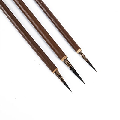 3pcs 23cm Bamboo Calligraphy Brush Pen Wool Chinese Calligr