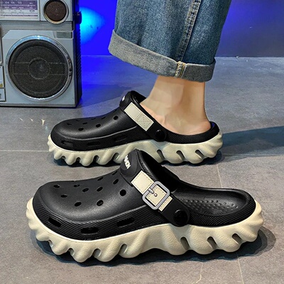 Summer Green Men's Clogs 2025 Platform Slippers For Men Lig