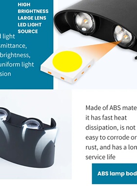 LED Wall Light Outdoor Indoor 2W 4W 6W 8W 10W AC85-265V Up