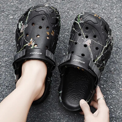 Flat Sandals Men Shoes 2024 Slippers Men Garden Platform Sa
