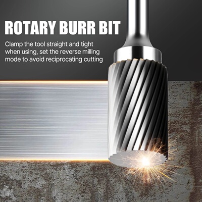 HEDA 6mm-16mm Rotary File A-Type Double Groove Steel Grindi