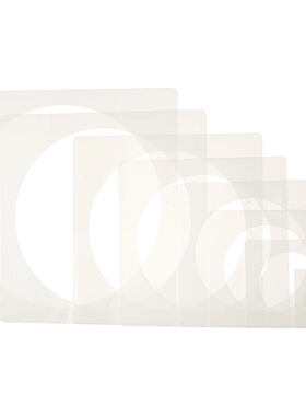 8 Pcs Creative Painting Templates Reusable Plastic Drawing
