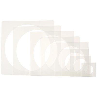 8 Pcs Creative Painting Templates Reusable Plastic Drawing