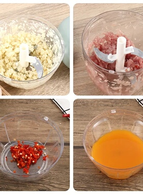 500/900ML Manual Meat Mincer Garlic Chopper Rotate Garlic P