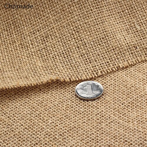 Lychee Life 160x50cm Jute Sack Linen Cloth Fabric For DIY H