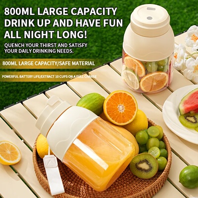 Electric juicer sports cup 800ml portable milkshake machine