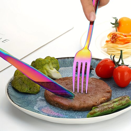 30/60pcsStainless Steel High-end Tableware Set Mirror Polis