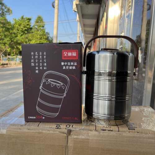 免费定制logo304不锈钢保温提锅
