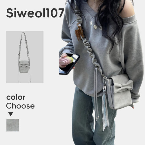 SIWEOL107蝴蝶结迷你斜挎手机包