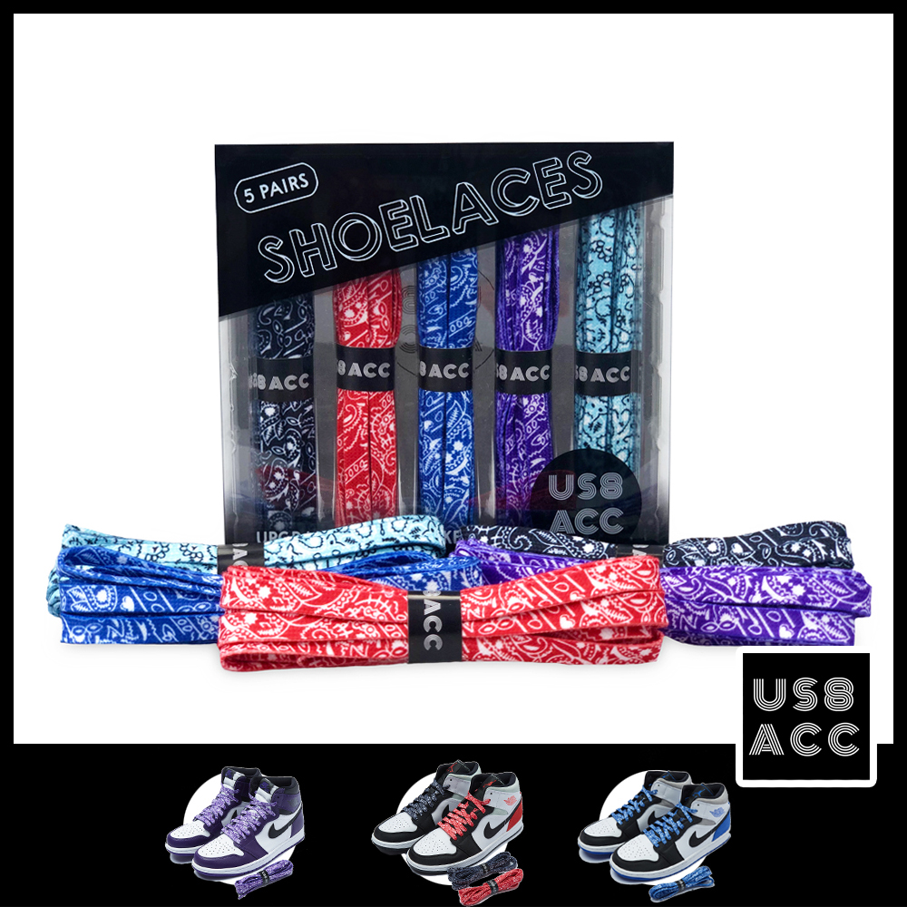 us8acc西海岸民族风红蓝黑鞋带