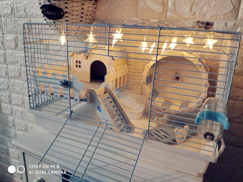 【裸笼系列】仓鼠金丝熊超大号加高黑47基础笼子包邮套餐60相亲笼