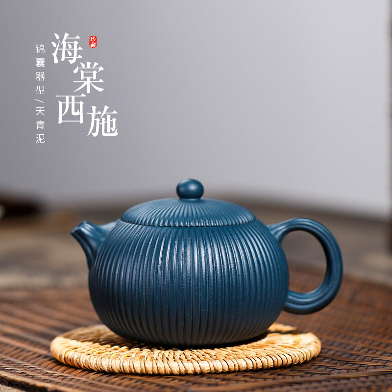 爆款宜兴原矿天青泥手工紫砂壶 茶壶