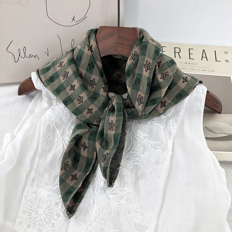 日系文艺双面100%纯小方巾女装饰头巾秋冬护颈防风围脖保暖小围巾,服饰配件/皮带/帽子/围巾,围巾/丝巾/披肩,淘宝优惠券,粉丝福利购,淘宝优惠卷