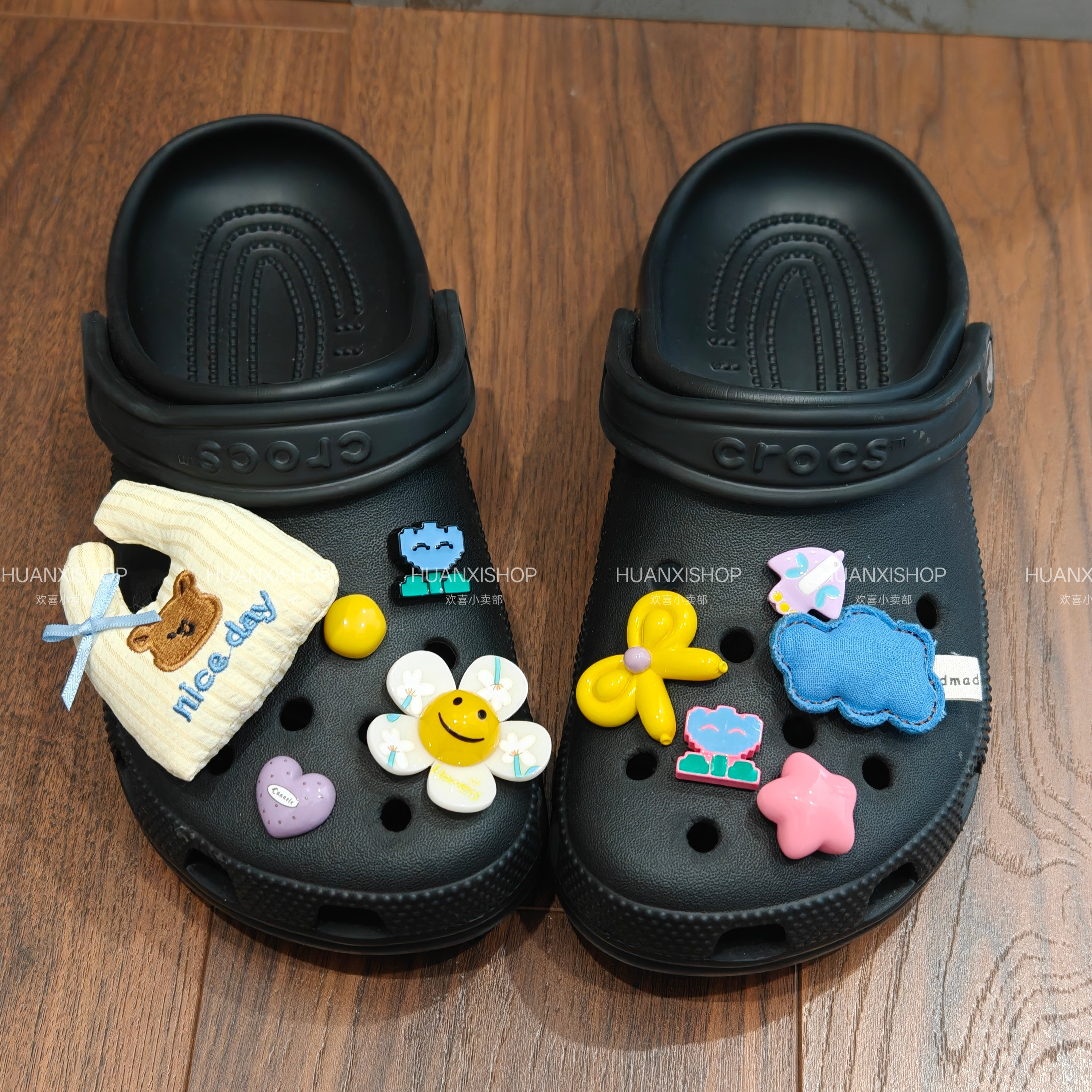 春游丨可爱卡通洞洞鞋鞋花crocs卡骆驰鞋扣鞋面配饰装饰扣diy鞋花