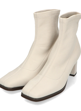 ORiental TRaffic日系秋冬新款方头马蹄跟短靴女