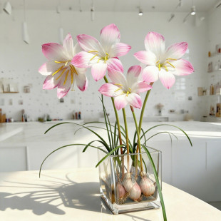 水培风雨兰方玻璃瓶套装 种植开花 石蒜彼岸花水养盆栽花卉耐热四季