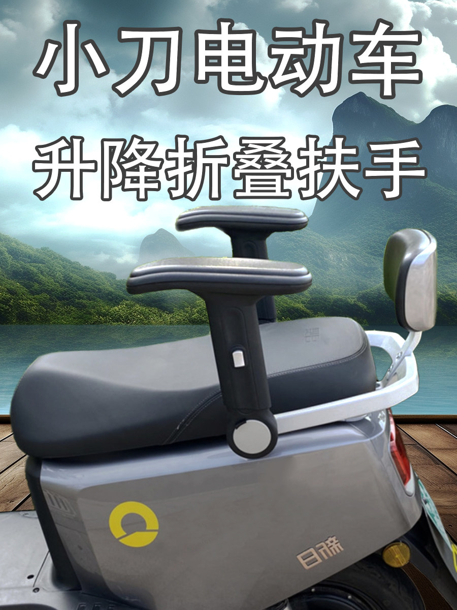 带娃神器电动车小刀贝拉新日扶手