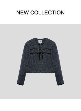 H5F56008时尚百搭灰色修身黑色短款外套-6008秋季秋冬