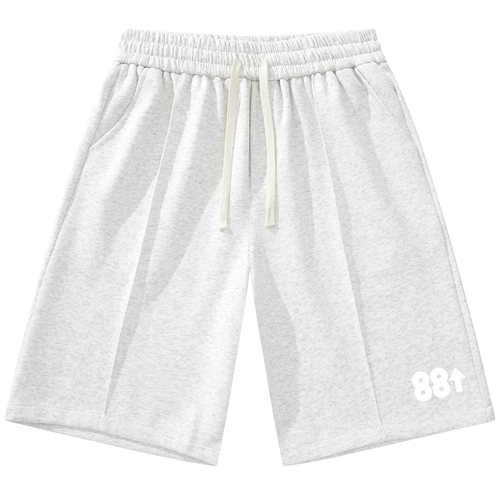 88rising 潮流百搭美式基础logo宽松舒适运动抽绳五分休闲短裤
