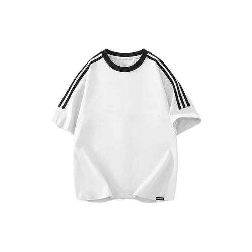 88rising 简约拼接撞色袖子三条杠设计美式复古高街cleanfit宽松