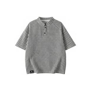88rising 【高克重高品质系列】美式复古撞色条纹肌理纹路英文数