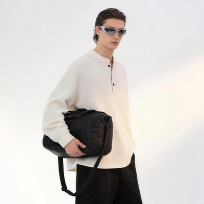 88rising老钱风亨利领纯色卫衣