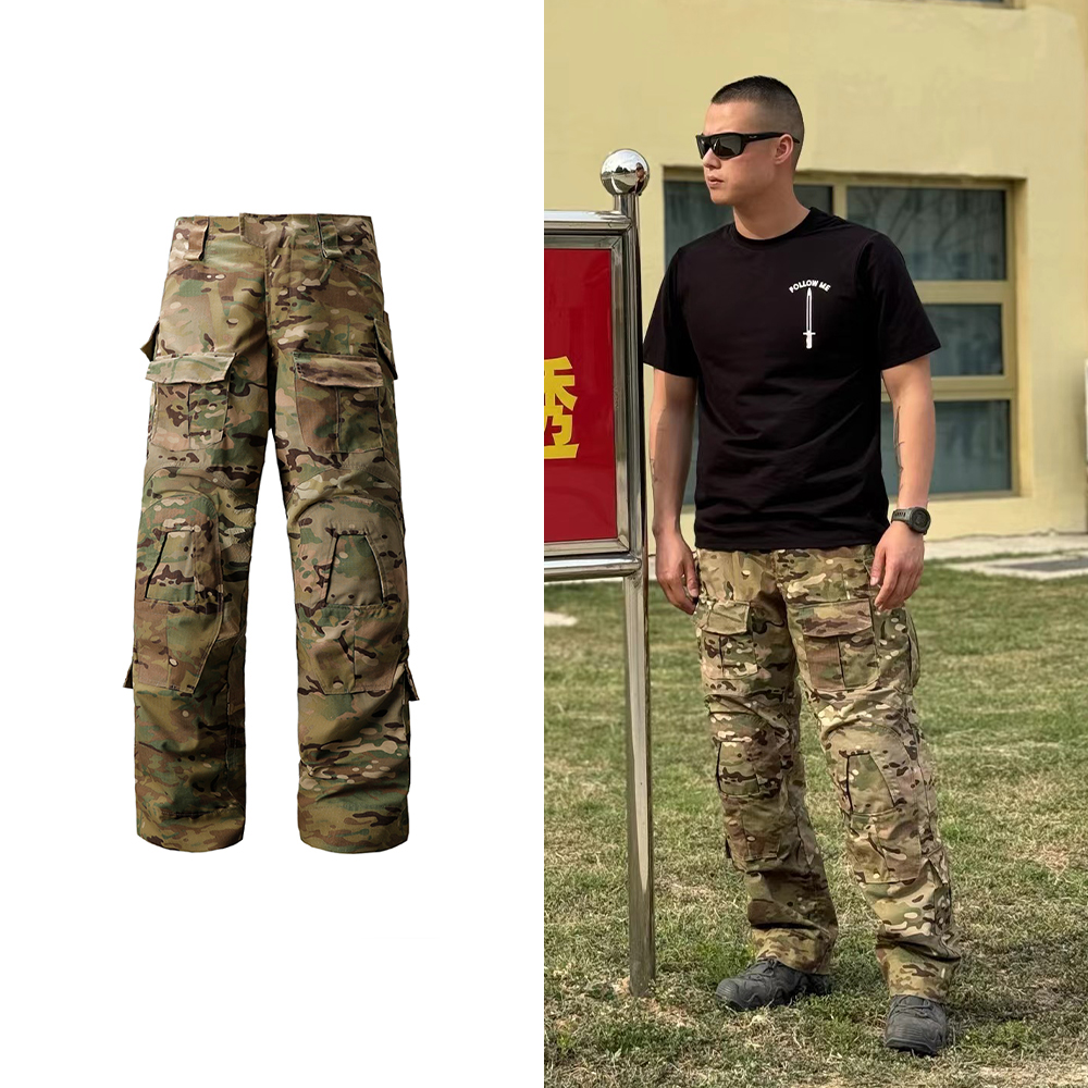 【Second team-江队副】拼接橘皮全地形MC迷彩G3军迷工装战术长裤