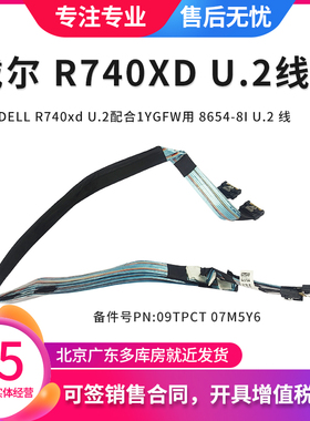 戴尔DELL R740xd U.2配合1YGFW用 8654-8I U.2 线09TPCT 07M5Y6