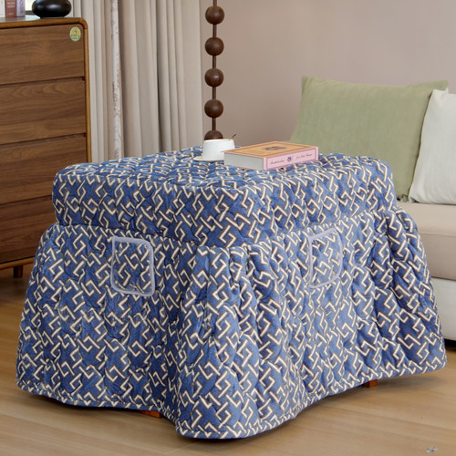 加厚电炉罩烤火桌子罩身子正方形烤火架桌布电取暖新款加绒裙摆