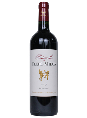 五级庄 双公副牌干红葡萄酒 Pastourelle de Clerc Milon 2017年