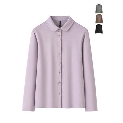 双面磨毛德绒衬衫女秋冬