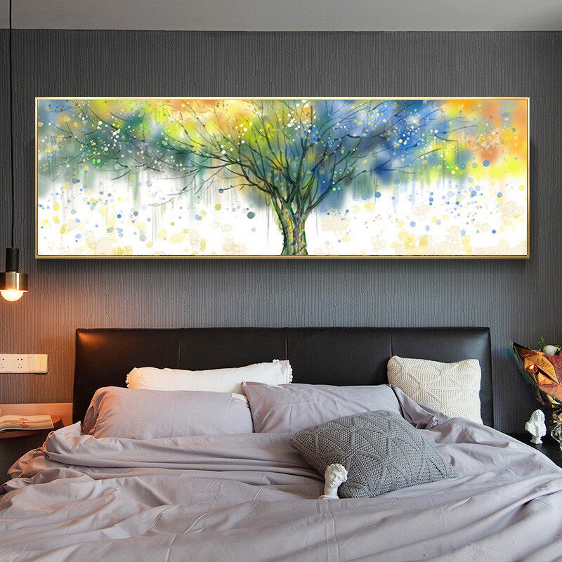 新款印花正品DMC十字绣 客厅卧室床头现代简约装饰画 四季发财树