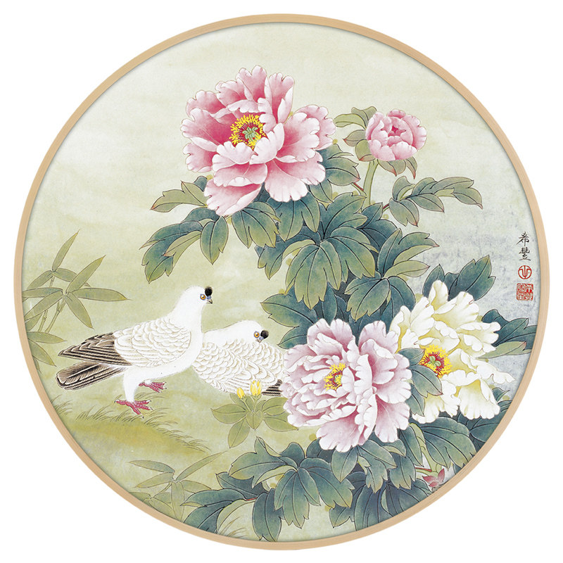 正品十字绣鸟图印花DMC客厅卧室