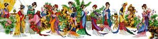 精准印花正品十字绣十二金钗红楼