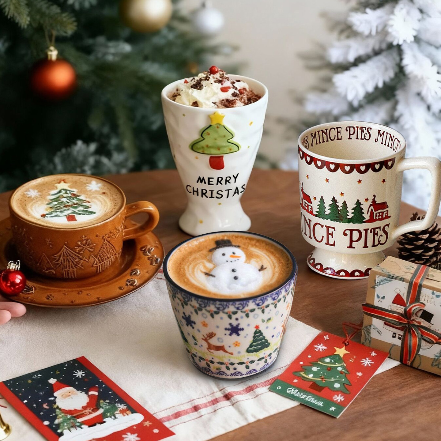 圣诞餐具合集卡通可爱陶瓷玻璃碗盘碟马克杯咖啡杯节日送礼,餐饮具,马克杯,淘宝优惠券,粉丝福利购,淘宝优惠卷