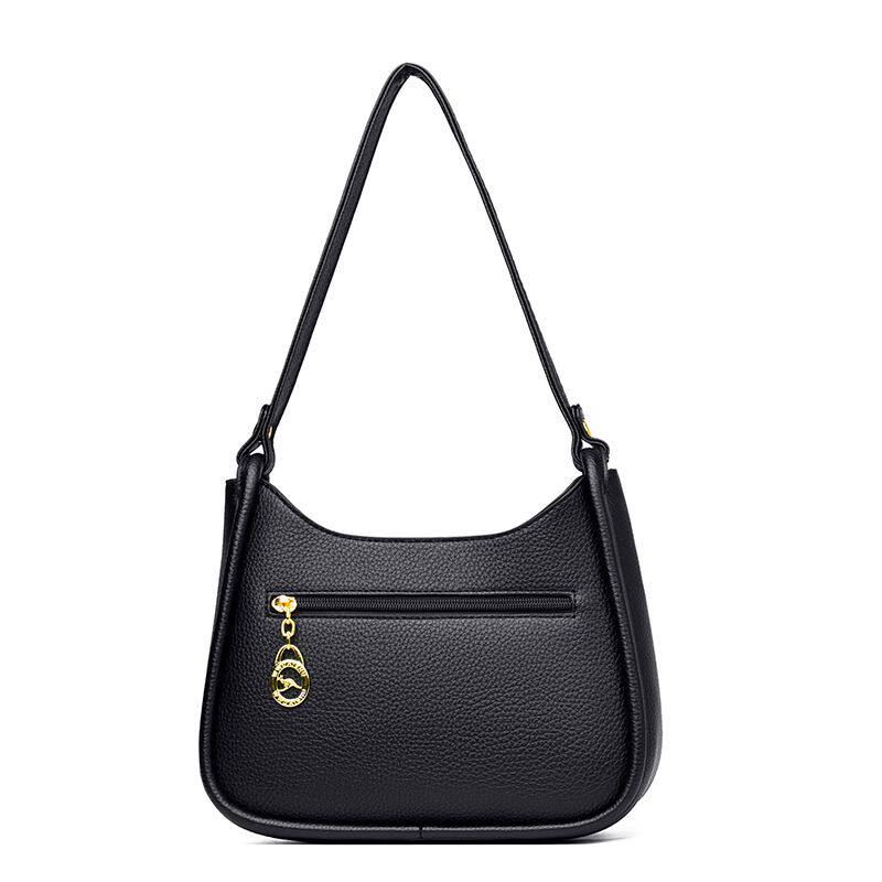 2025新款时尚真皮中年妈妈包高级感大容量女士包包百搭单肩斜挎包