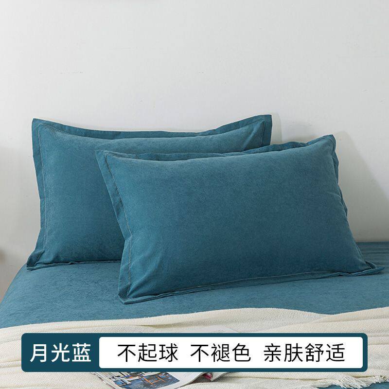 家用枕头48X74枕套学生宿舍女男单人颈椎枕芯套装成人家用一对装