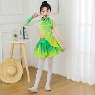 六一儿童演出服禾下乘凉梦舞蹈服装小兰花奖表演服稻田里的中国梦
