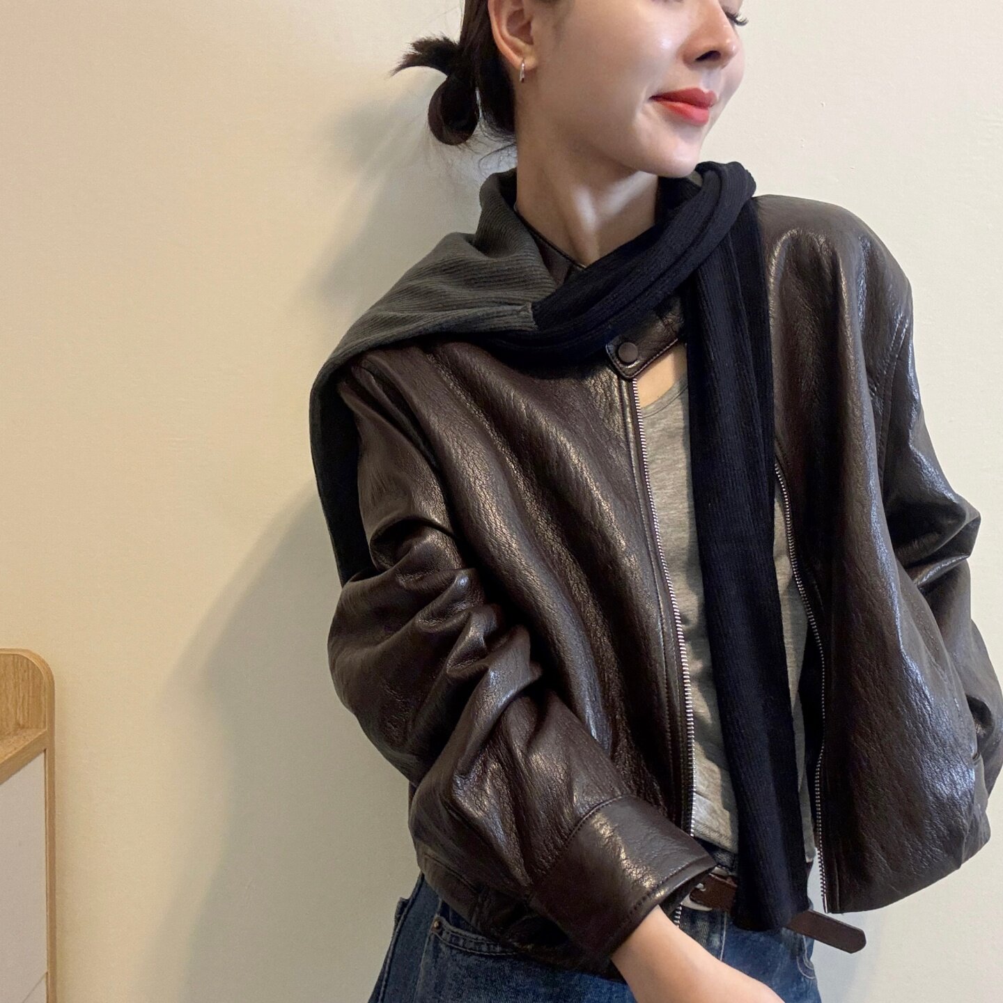 欧洲站蛋白皮羽绒服女