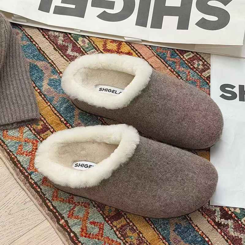 诗歌兰2025新款真皮厚底勃肯鞋女