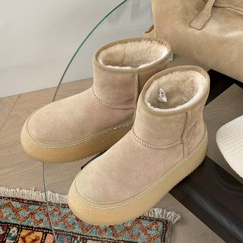 诗歌兰2025冬季保暖加绒雪地靴