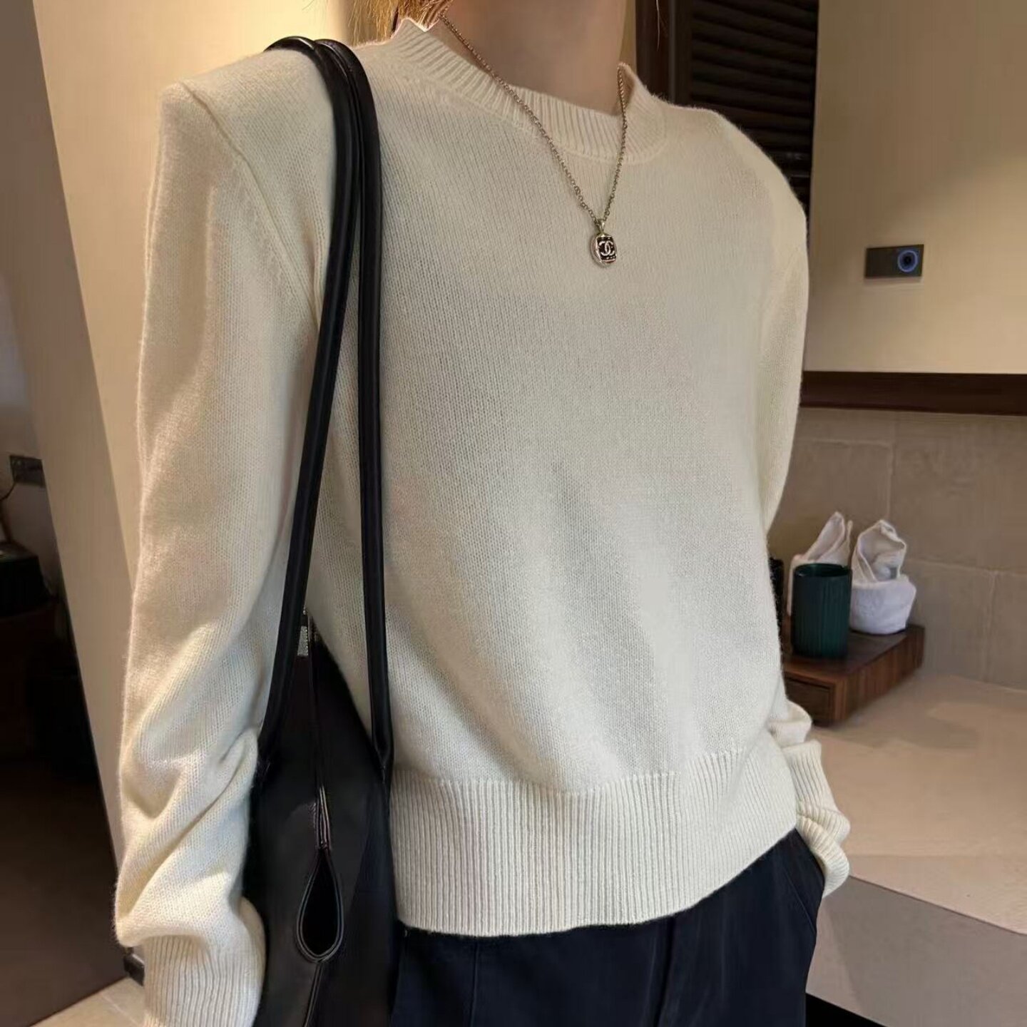 欧洲站羊毛针织衫女针织打底毛衣