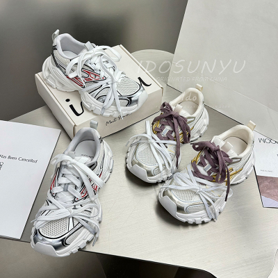 IDOSUNYU真皮厚底老爹鞋女百搭