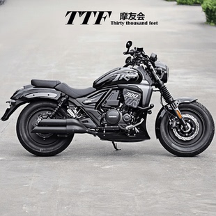 豪爵TR300PLUS发动机下护板导流罩全包围无损改装件不影响护杠