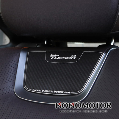2021现代途胜TUCSON NX4 专用铝合金碳花纹座椅装饰板  韩国进口